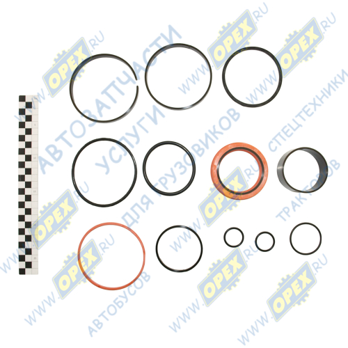 01-32-111 РМК гидроцилиндра 131-26-108-02СП подъема отвала Б-10 (Н/О) трактора Т10М,Т10МБ; (полный,фторпласт,РТИ) Techno Drive1